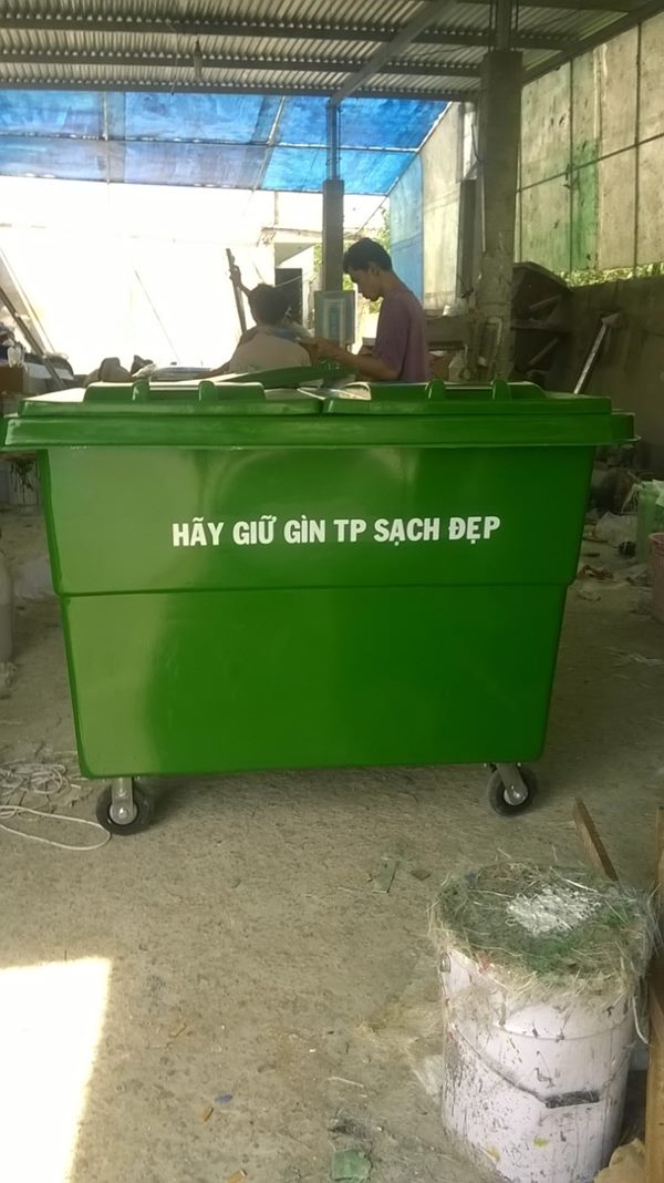 thùng rác nhựa composite 1000L