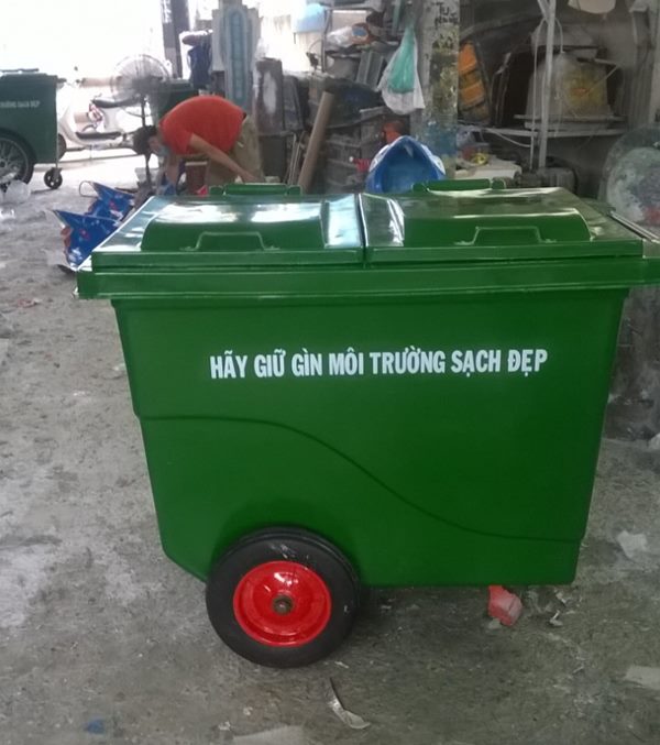 thùng rác nhựa composite 1000L