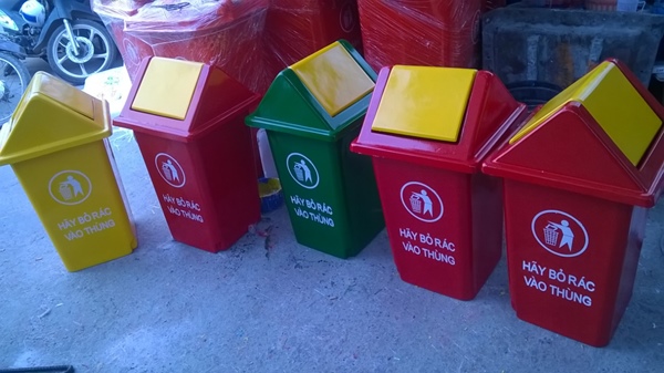 xưởng sản xuất thùng rác nhựa